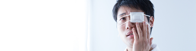 ものもらいになった男性